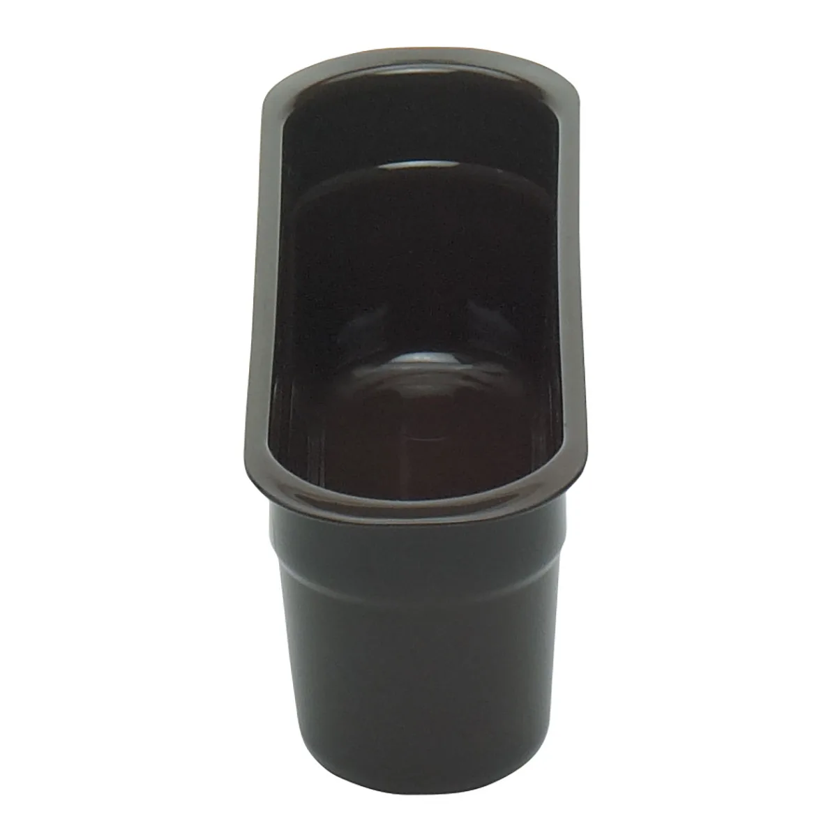 Cambro 415CBP110 Hi-Gloss Plastic Utensil Holder, 4-7/16"L x 14-3/16"W x 4-1/8"H, Black