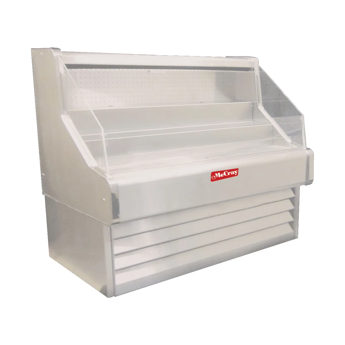 Howard-McCray SC-OS35E-6-LED 75" Horizontal Impluse Open Merchandiser in White, Self-Contained