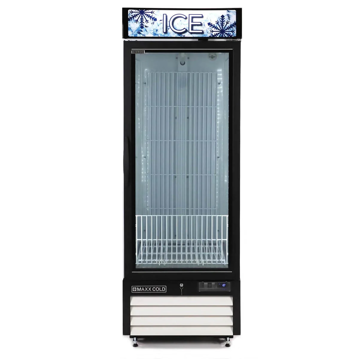 Maxx Cold MXM1-23FHC-ICE 27" Glass Door Freezer Merchandiser, 23 cu. ft.