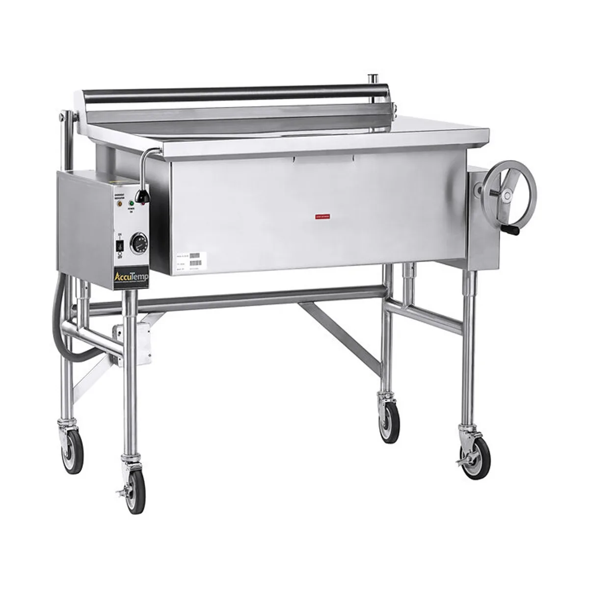 AccuTemp ALTGSE-40-QS 40 Gallon Gas Tilting Skillet Braising Pan, Manual Tilt, 120.000 BTU,