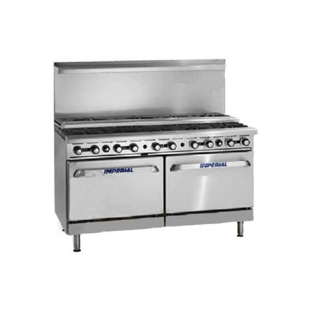 Imperial IR-12-SU-C-XB 72" Gas Restaurant Range, (12) Open Burners w/ (6) Step-Up, (1) Convection Oven, (1) Cabinet Base, 414.000 BTU
