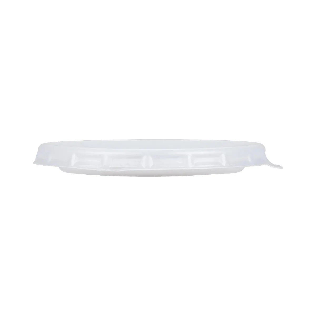 Cambro CLAM8B5S190 CamLid® Cup Lids, Clear, Straw Slot, Fits HT16CW & LT16 Tumblers - 2000/Case