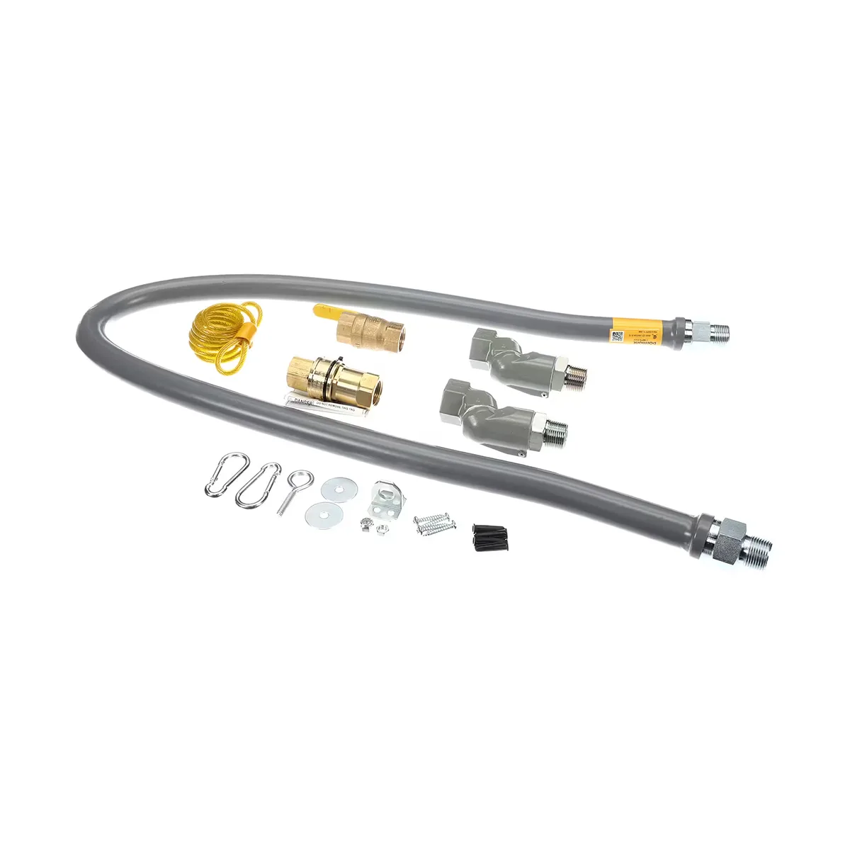 Dormont RG752S60 ReliaGuard 60" Gas Connector Kit, (2) SwivelGuard, Quick Disconnect, 3/4" Diameter