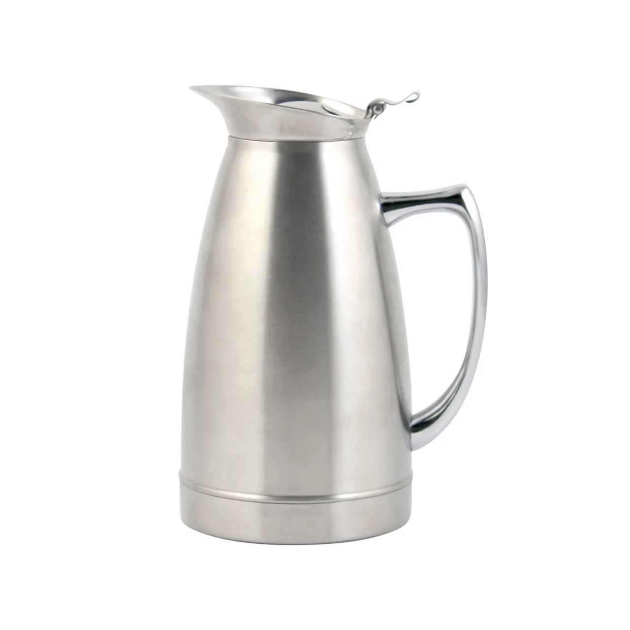 CAC China BVDW-20 Coffee Server, 20oz., Double-Wall Insulation, Stainless Steel, Satin Finish