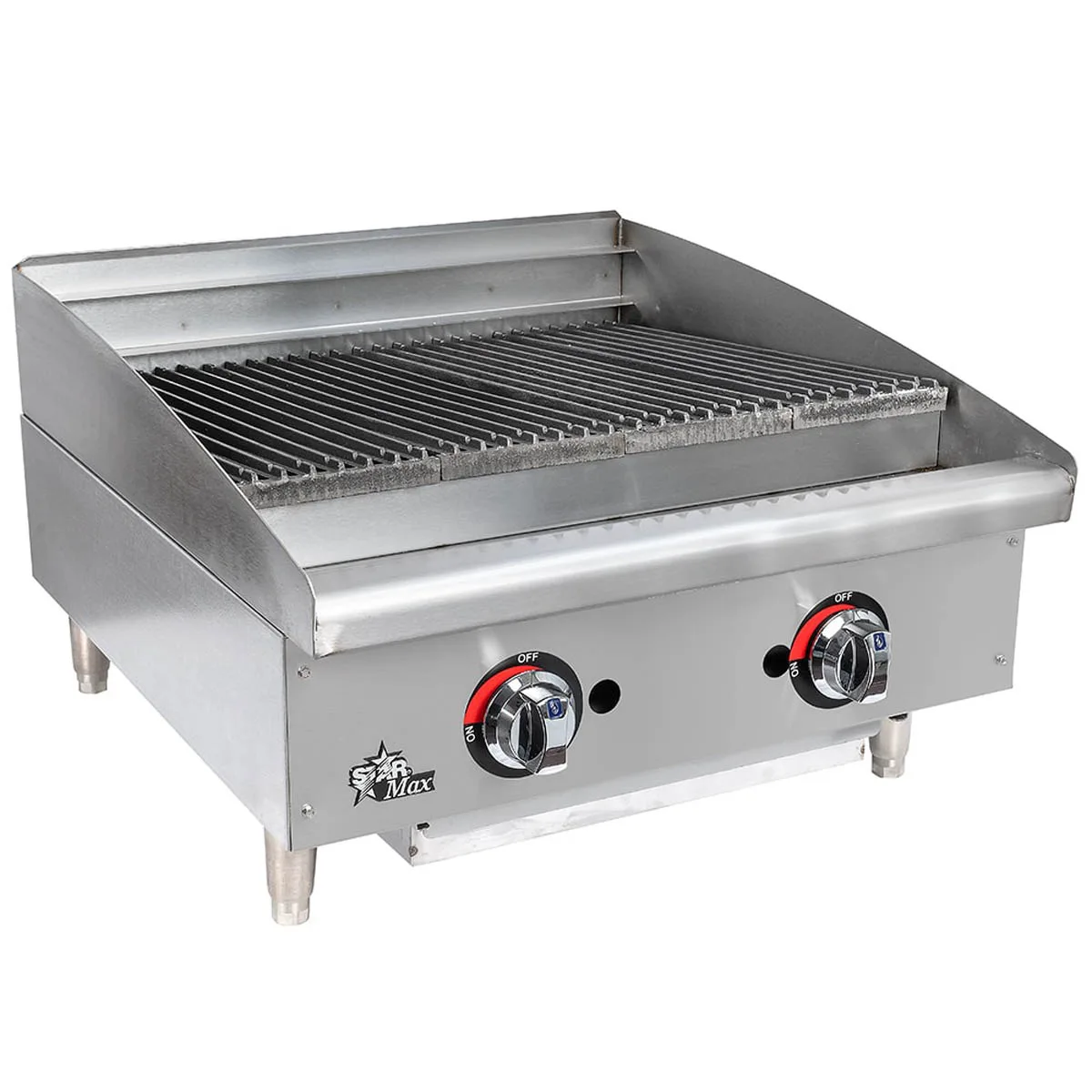 Star 6124RCBF 24" Countertop Gas Radiant Charbroiler w/ (2) Burners, 70.000 BTU