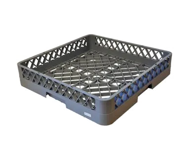 Omcan USA 37388 Dishwasher Rack, Full Base, 19-1/4" x 19-1/4" x 4", Gray Plastic