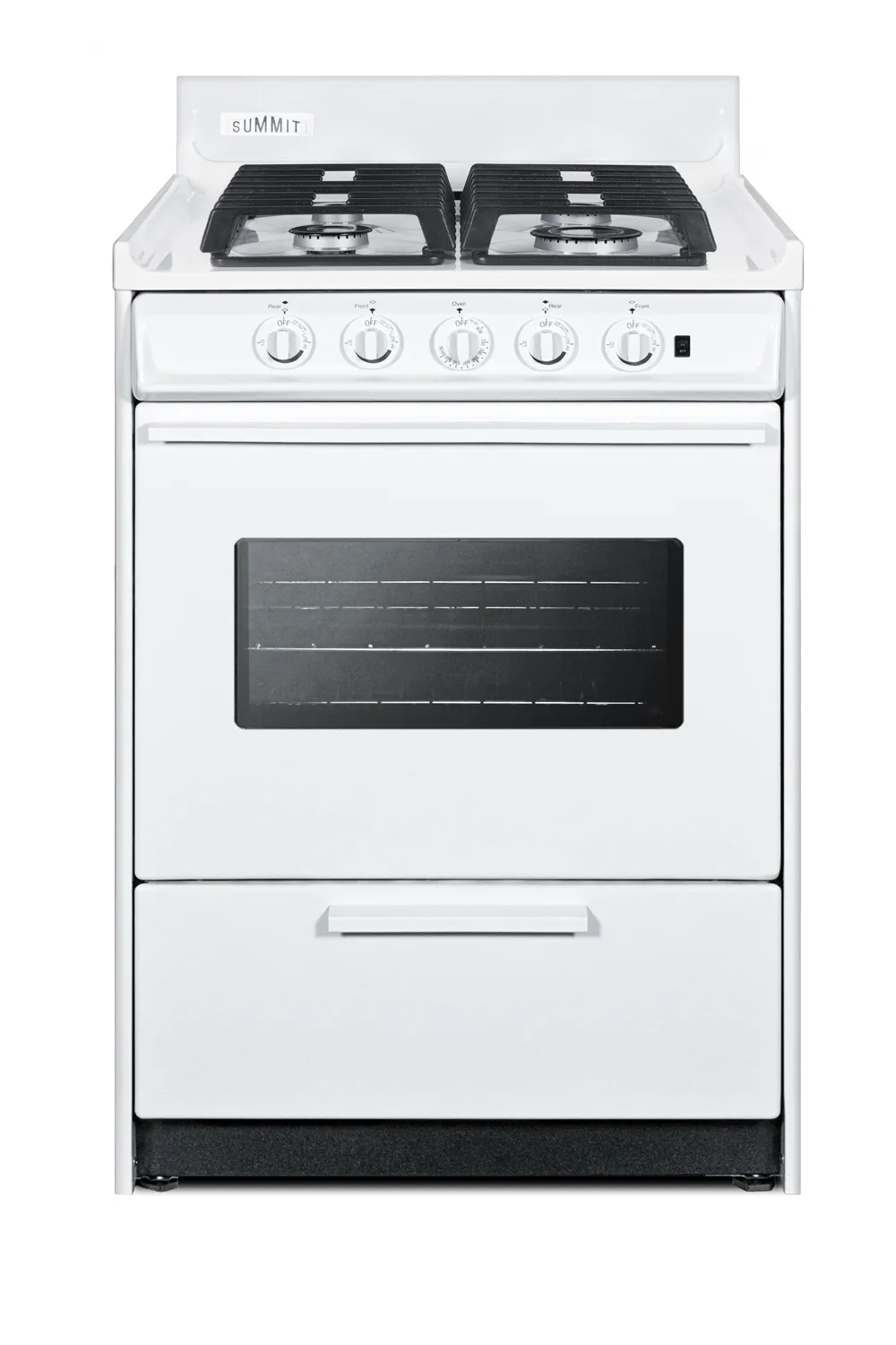 Summit WTM6107ISW Gas Range, 20" W X 24"D, 2.92 Cu.Ft. Oven Capacity, Backguard