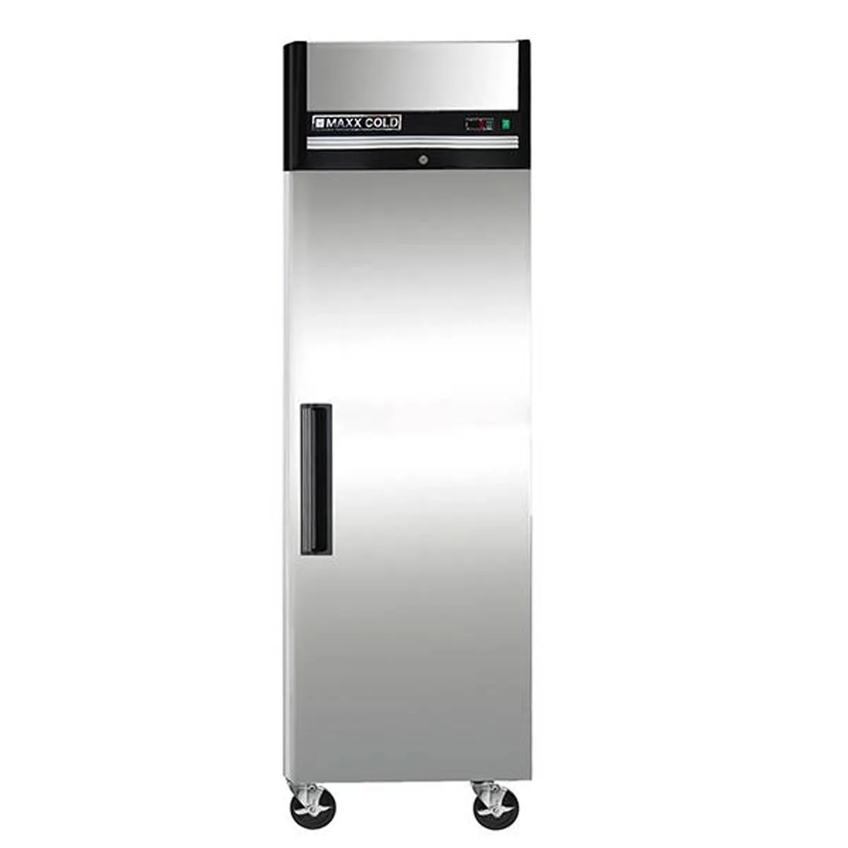 Maxx Cold MXCF-23FDHC 26.75" 1-Solid Door Reach-In Freezer, Top Mounted, 23 cu. ft., Stainless Steel Exterior
