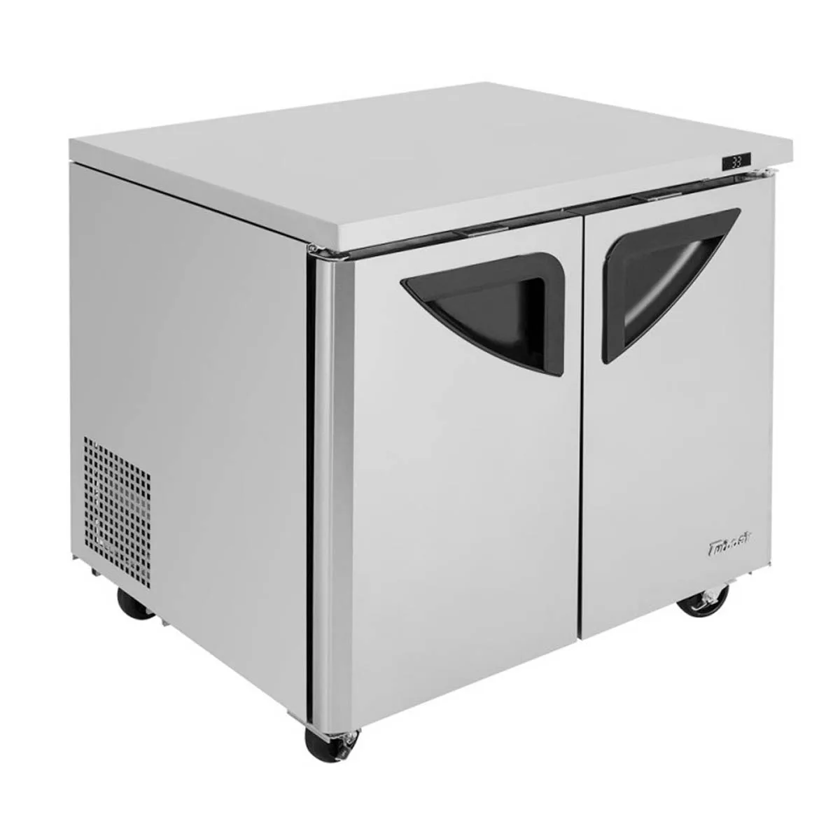Turbo Air TUR-36SD-N6 36" 2-Section Undercounter Refrigerator w/ 2 Doors, 9 cu. ft.