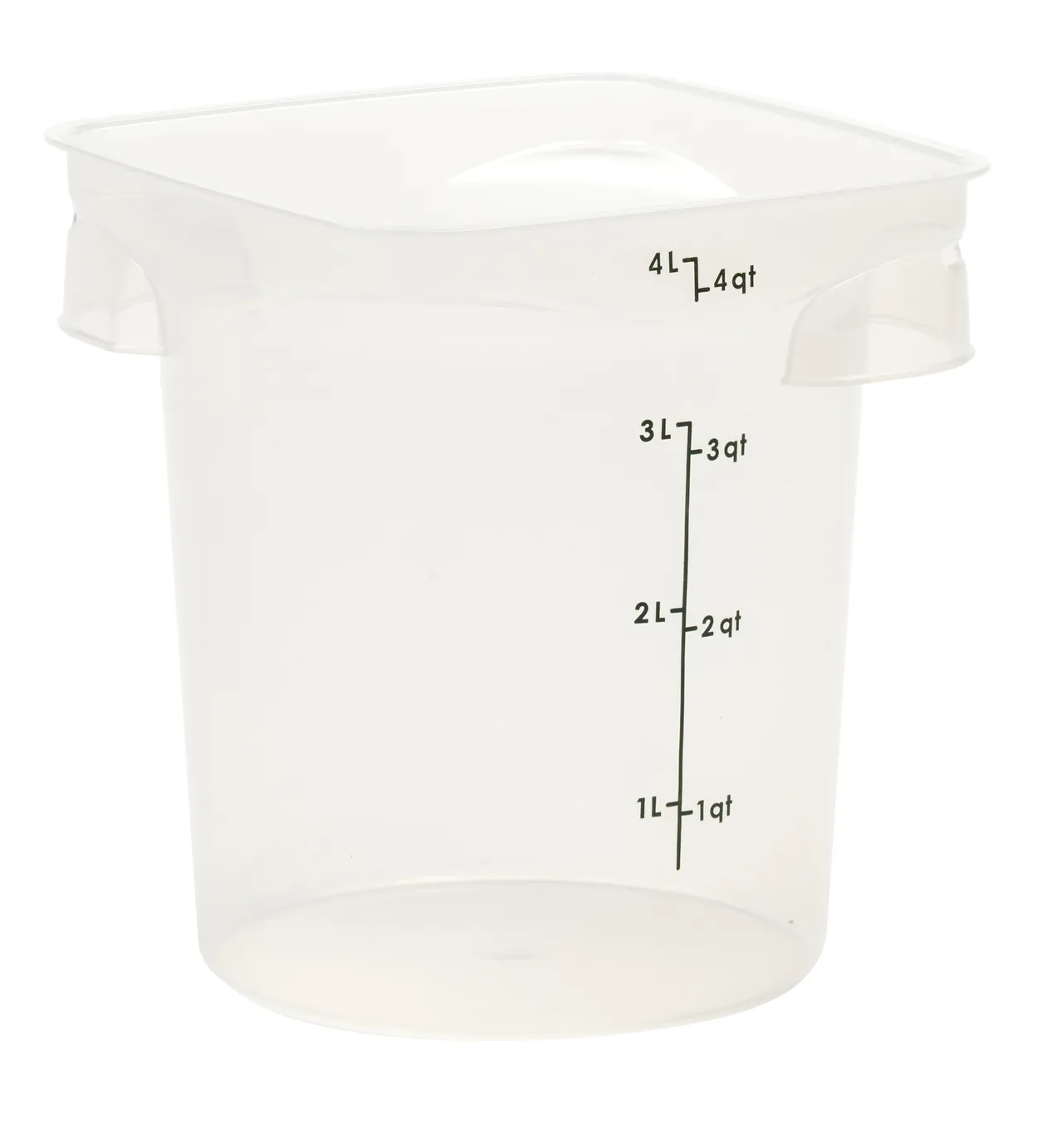 Cambro 4RFSPROPP190 CamRound Container, 4 Qt, 7.5" L x 7.5" W x 8.1" H, Green PP Dishwasher Safe NSF