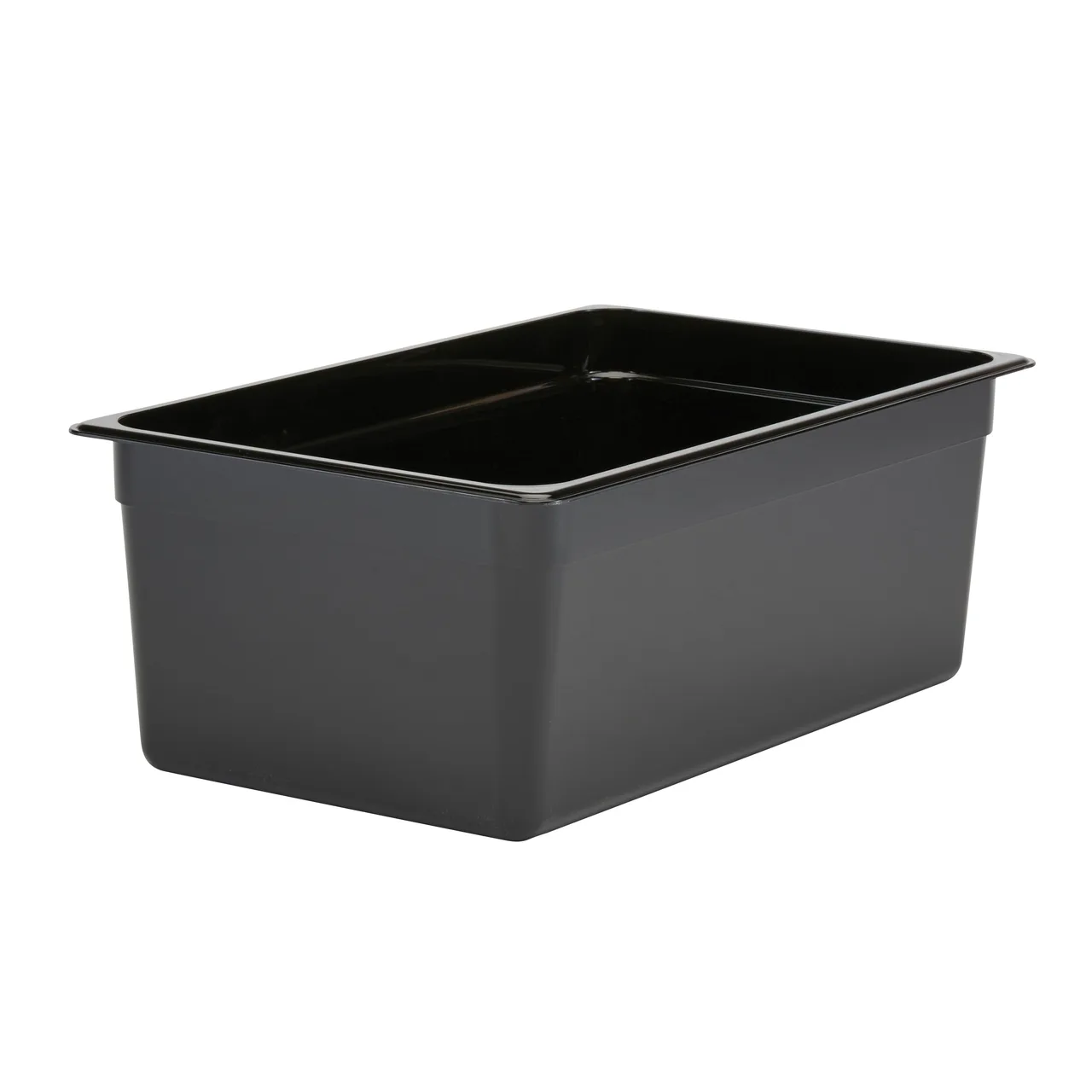 Cambro 18CW110 Full Size 27-Quart 8" Deep Polycarbonate Food Pan, Black, NSF