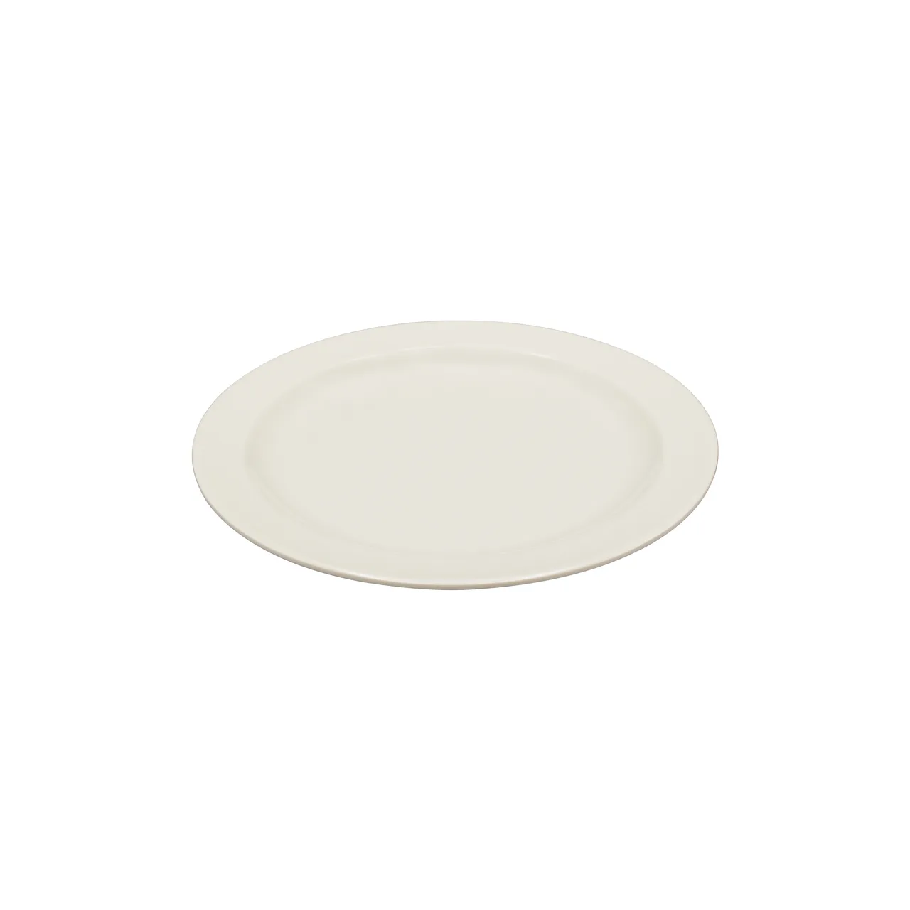CAC China MLDNR-7 - 7.25" Round Ivory Melamine Plate, Narrow Rim, 0.75" Height - 1 Dozen