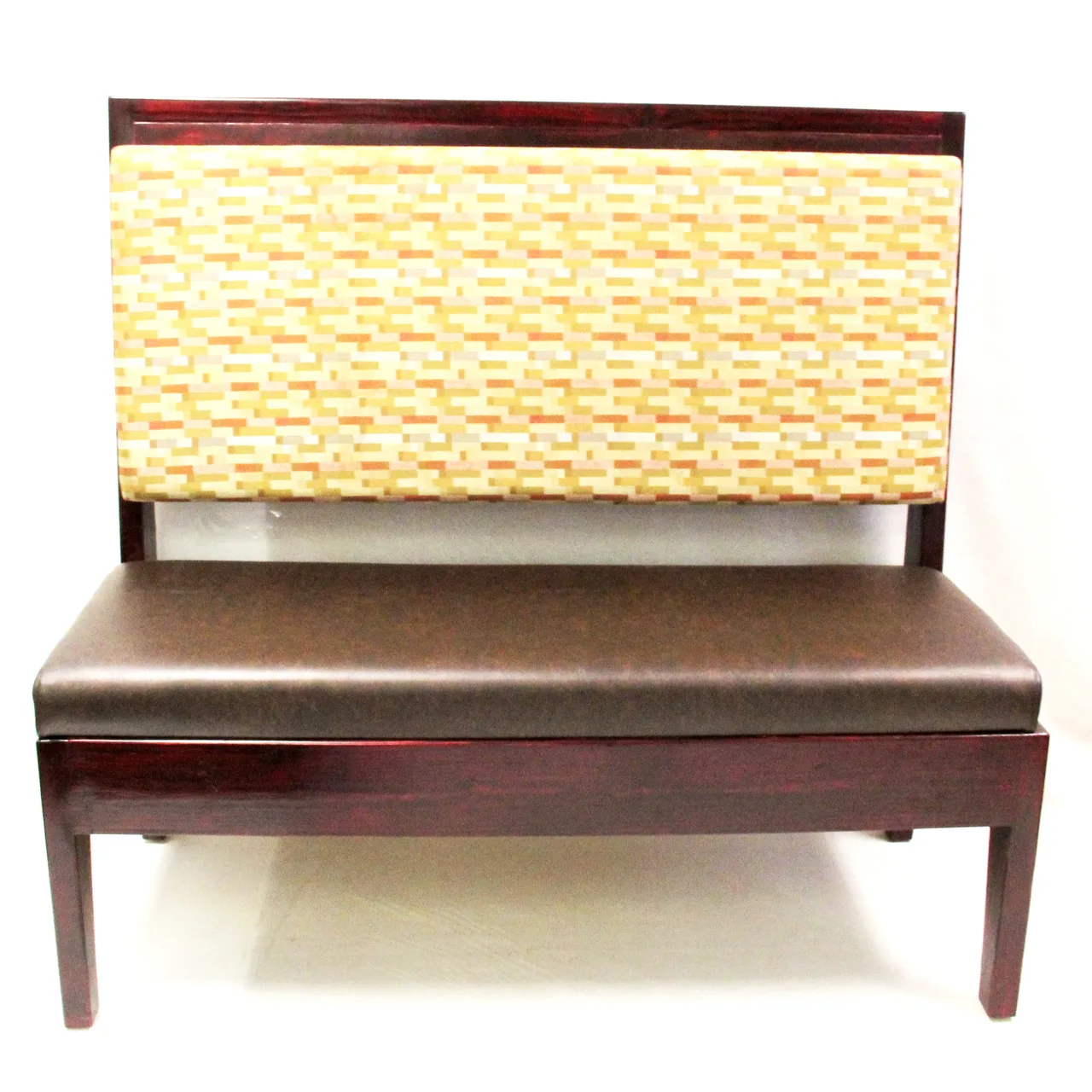 AAA Furniture Wholesale WOC36W GR5 Wall Bench, Upholstered Back & Seat, Grade 5 Uph