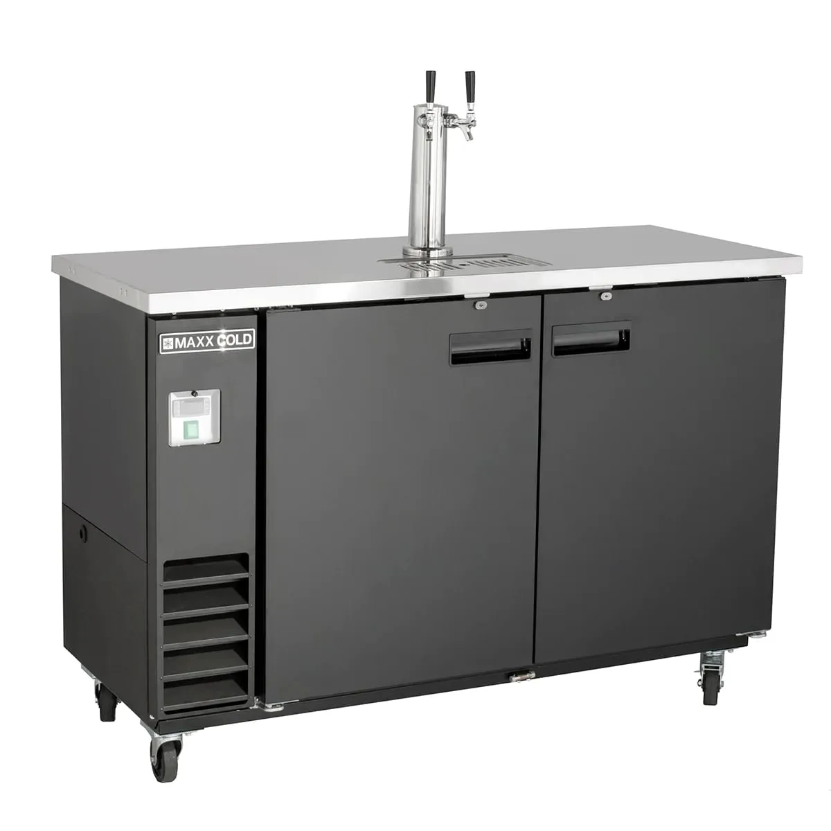 Maxx Cold MXBD48-1BHC 47" Draft Beer Cooler w/ 2 Kegs, 10.5 cu. ft., 1 Dual-Tap Tower