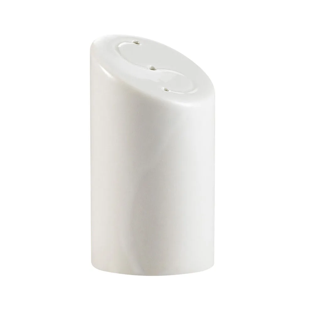 CAC China SHER-SS - Salt & Pepper Shaker, 1‑3/4" Dia x 3‑1/4" H, White, Dishwasher Safe - 1 Dozen