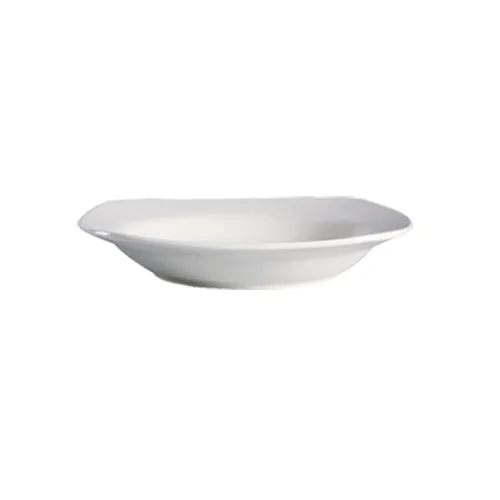 CAC China RCN-88 - Square 22‑Oz White Porcelain Pasta Bowl, 11"×11"×2" Dishwasher Safe - 1 Dozen