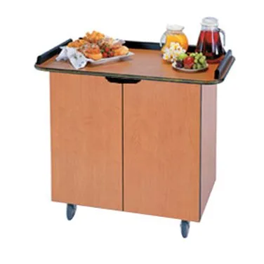 Lakeside 67105 Enclosed Breakout Dining Station with 1 Fixed Shelf, 2 Hinged Doors