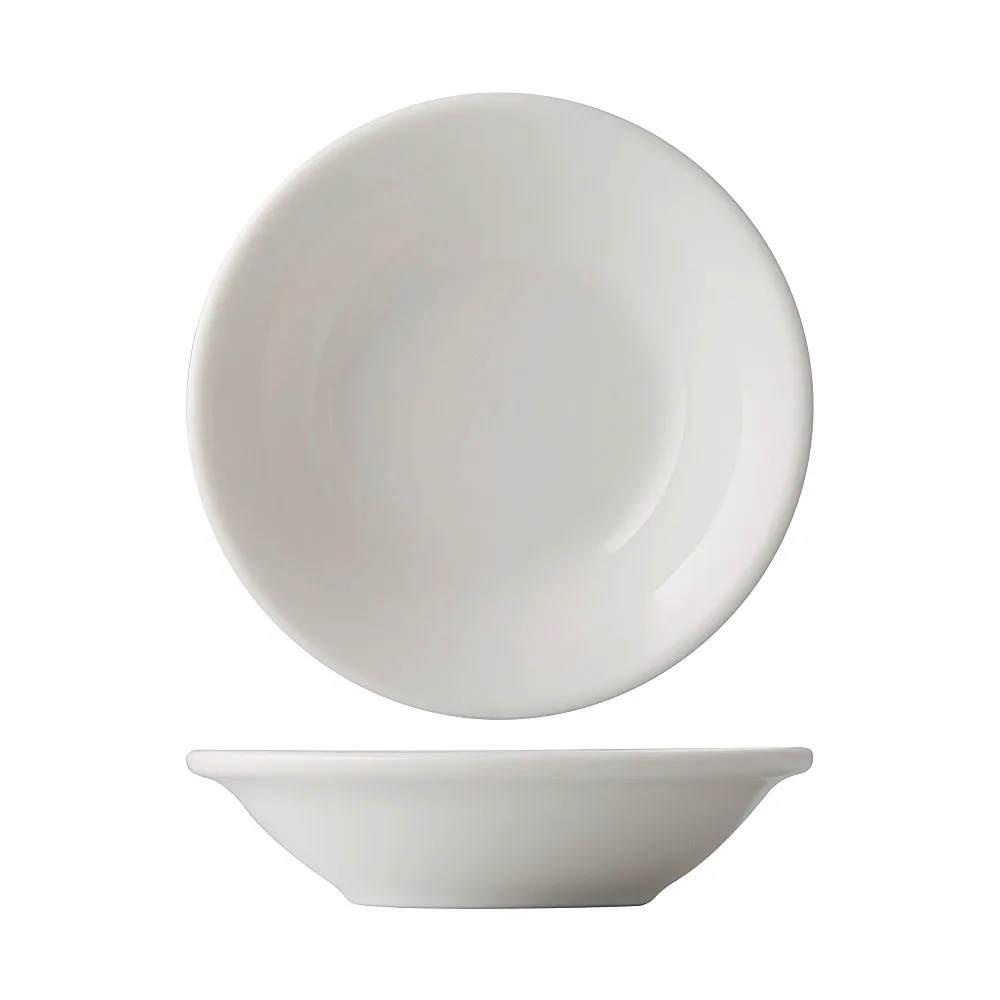 CAC China GW-32 Great Wall Fruit Dish, 4" Dia, 3.5oz, Porcelain, Bone White, Round - Dozen