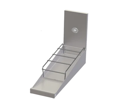 Perlick TSCE8SSR Slanted Liquor Rack, 8" Width, Holds 12 3‑3/4" Bottles, Adjustable Feet, NSF