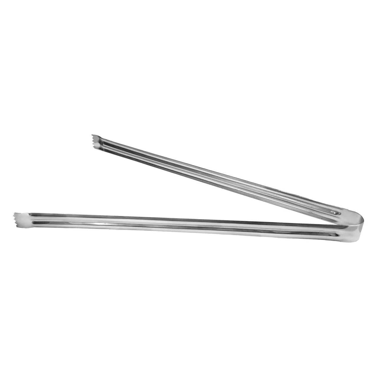 CAC China SPMT-12 Pom & Ice Tongs, 12" Stainless Steel Kitchen Utensil, 9-16" Length, Finish