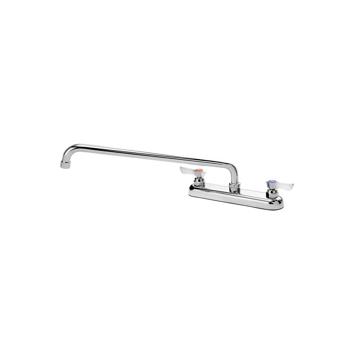 Krowne 13-816L Silver Series Low Lead Deck Mount Faucet w/ 8" Centers, 16" Swing Spout