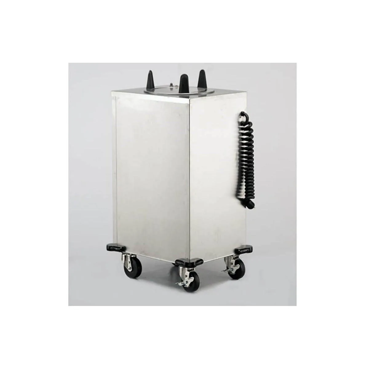 Lakeside 6107 Mobile Enclosed Single Stack Dish Dispenser w/ 7.25" Dia. Dish Size, Heated
