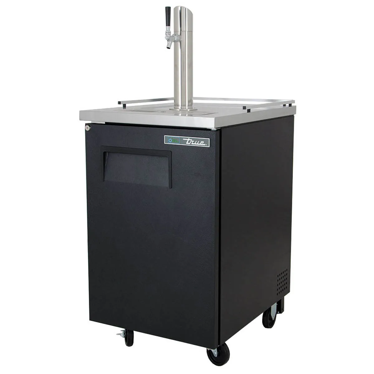 True TDD-1-HC 23" 1 Solid Swing Door Direct Draw Beer Dispenser with 1 Tap & 1 Keg Capacity