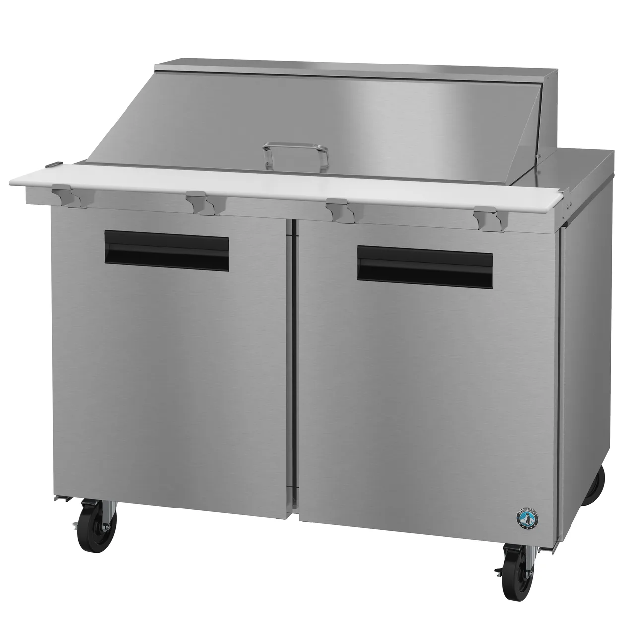 Hoshizaki SR48B-18M 48" Two Section Mega Top Sandwich / Salad Prep Table w/ 2 Doors, 18 Pans