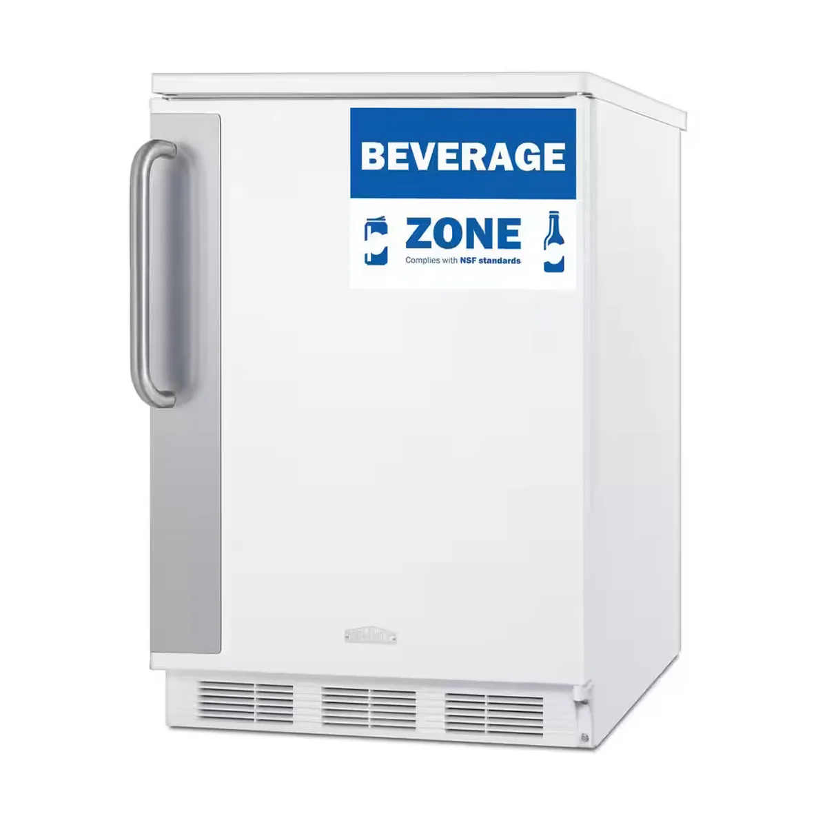 Summit FF6W7BZ One Section Reach-In Refrigerator in White, Right Hinged Door, 5.5 cu. ft.