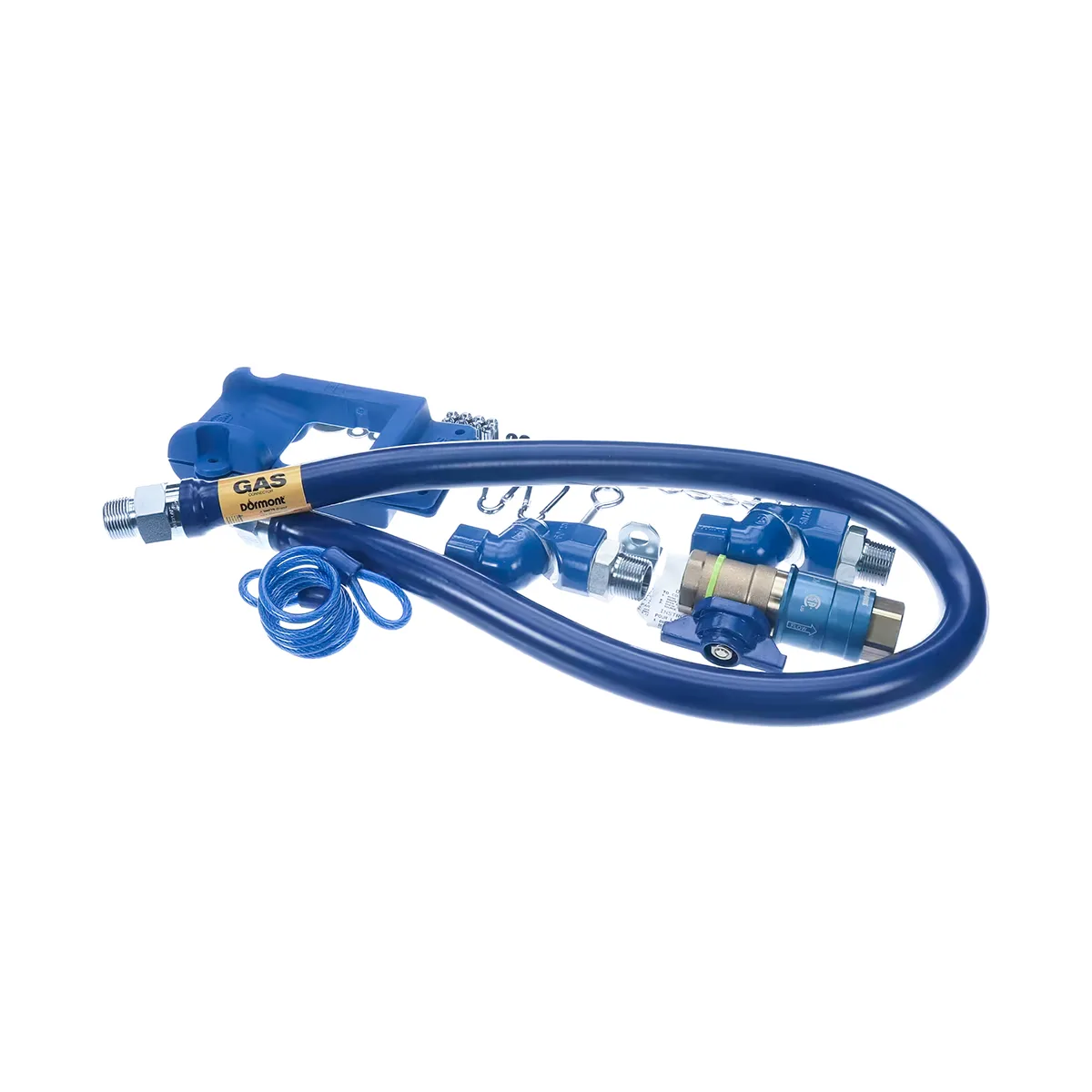 Dormont 1675KITCF2S48PS Deluxe Safety Quik 36" Gas Connector Kit, Two Swivels, Safety Set, 3/4" Dia