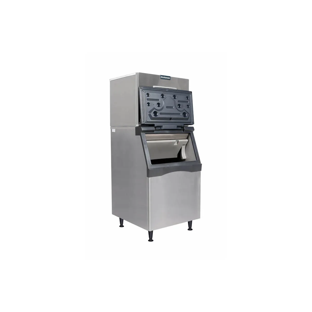 Scotsman MC0630SAX-32/B530S Air Cooled Half Cube 640 lb Ice Machine with Bin, 536 lb Stainless