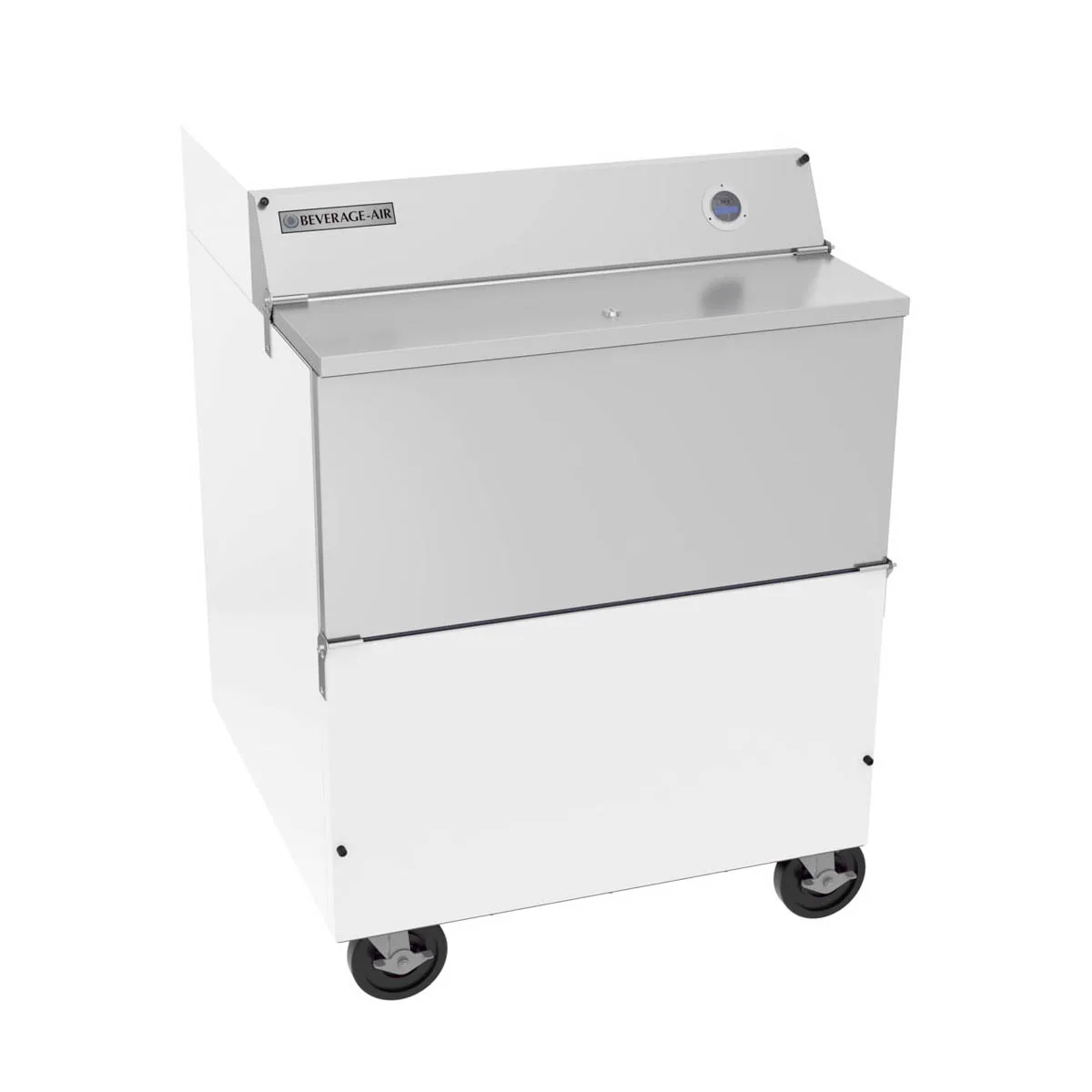 Beverage Air SMF34HC-1-W 34" Single Sided Milk Cooler, Forced Air, 8 Crates Capacity