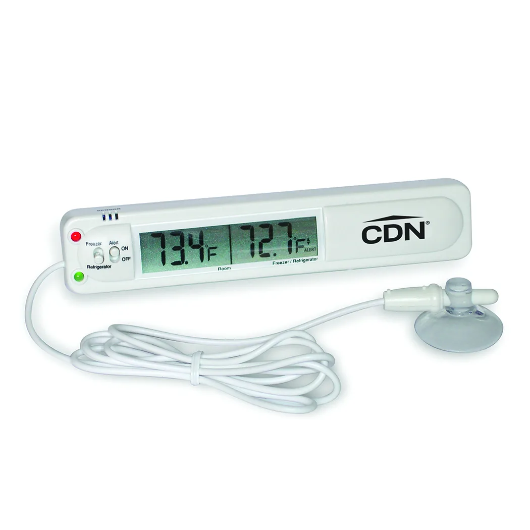 CDN Measurement Tools TA20 Alarm Thermometer, -58°F to +158°F, 39" Cable, Audio/Visual Alarm