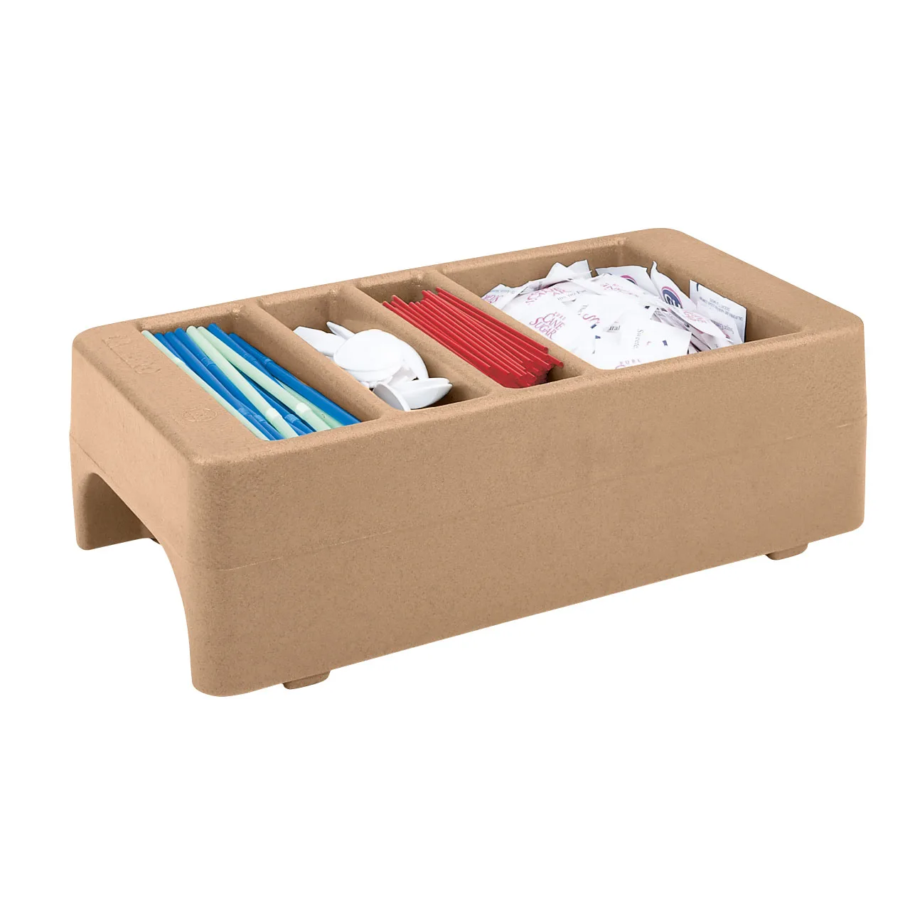 Cambro LCDCH157 3‑Sec Holder, 8.75"W x 16.5"D x 5"H, Beige Plastic, Fits 250/500LCD&UC250/UC500, NSF