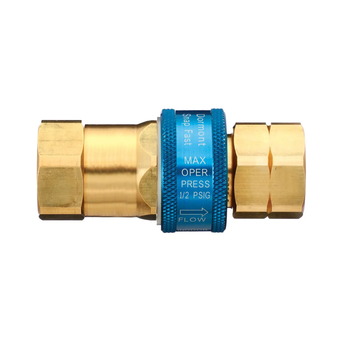 Dormont A75 3/4" (19mm) SnapFast™ QD Brass Water Appliance Connector, Push Inlet Connection Type