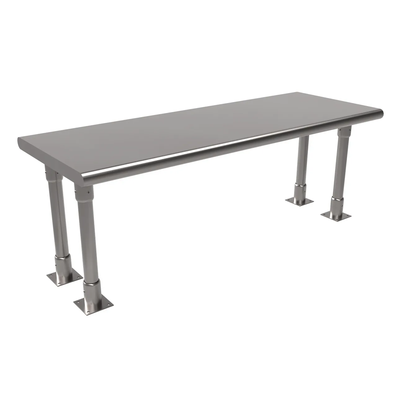 BK Resources BK-OSS-1848BN Single Overshelf, Table Mount, 48"W X 18"D