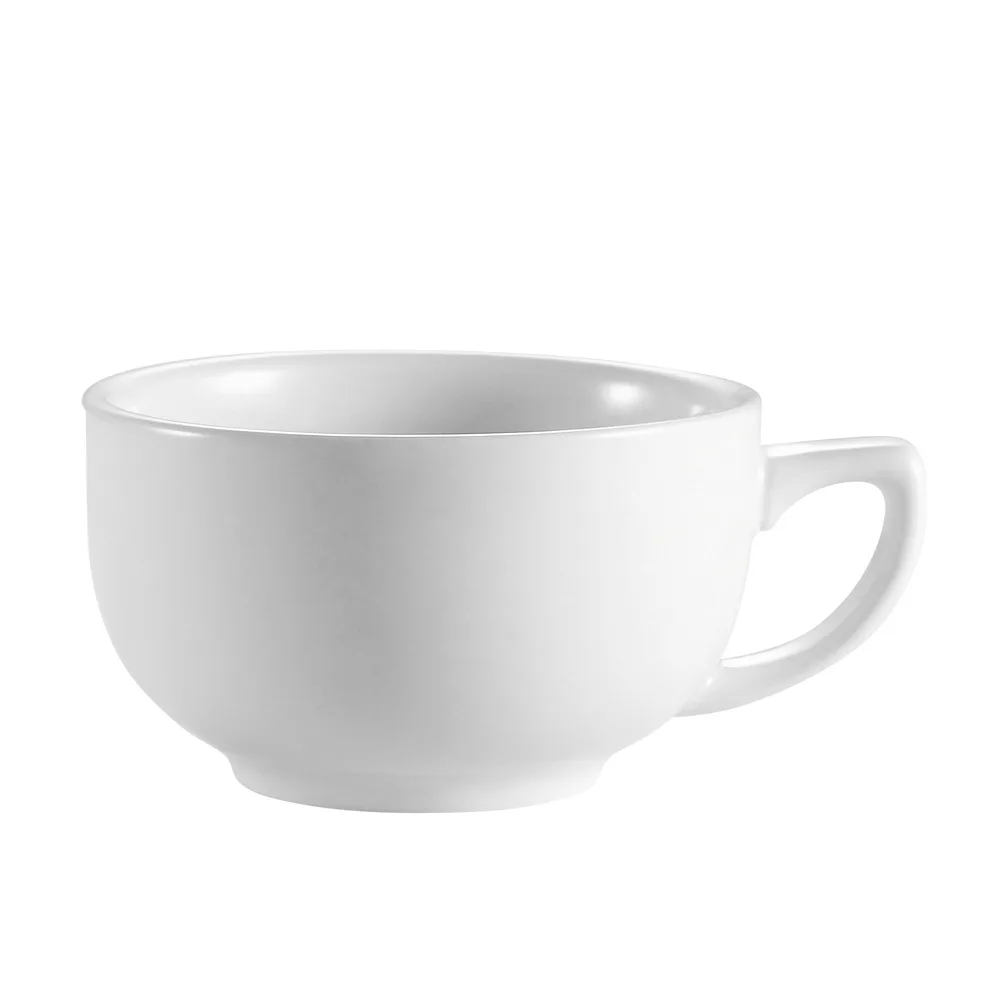 CAC China RCN-56 Clinton Coffee Cup, 14 oz Porcelain, 4¾" Dia x 2½" H, Dishwasher Safe - 1 Dozen
