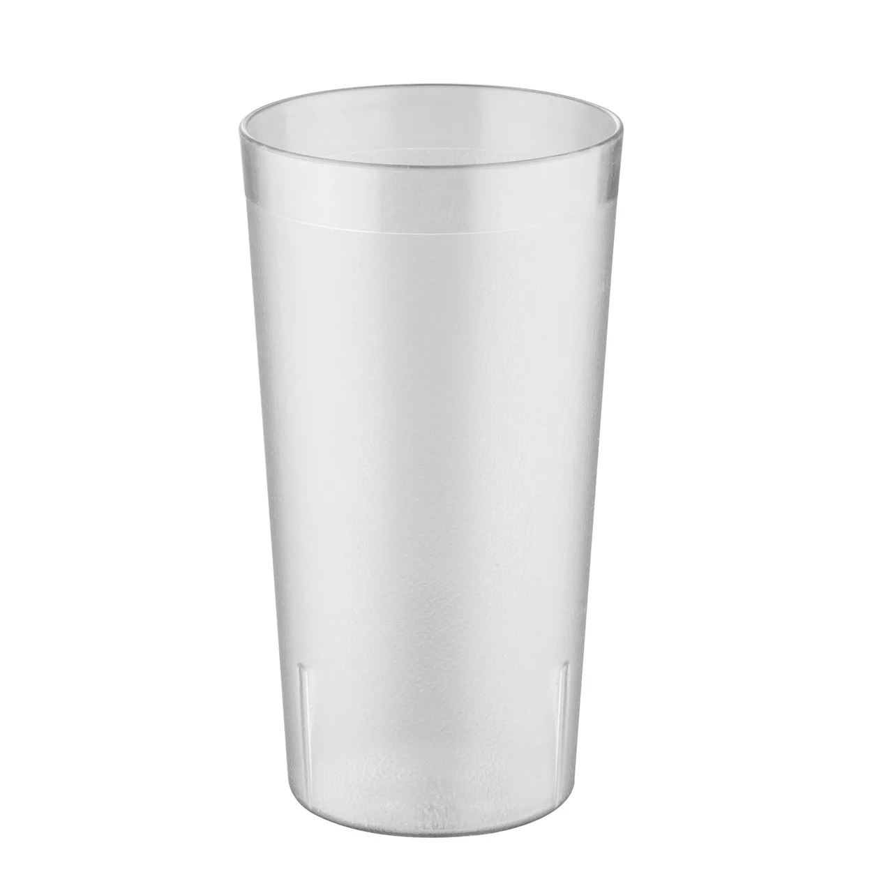 CAC China BVPT-32CL - 32 oz Clear Pebbled SAN Tumbler, Stackable, Dishwasher Safe - 1 Dozen