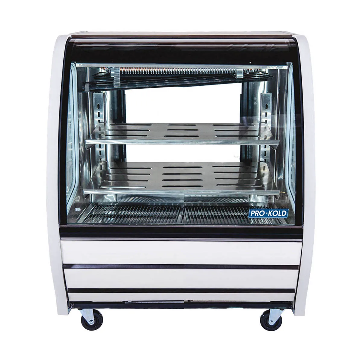 Pro-Kold DDC 40 SS 40" Curved Refrigerated Deli Display Case