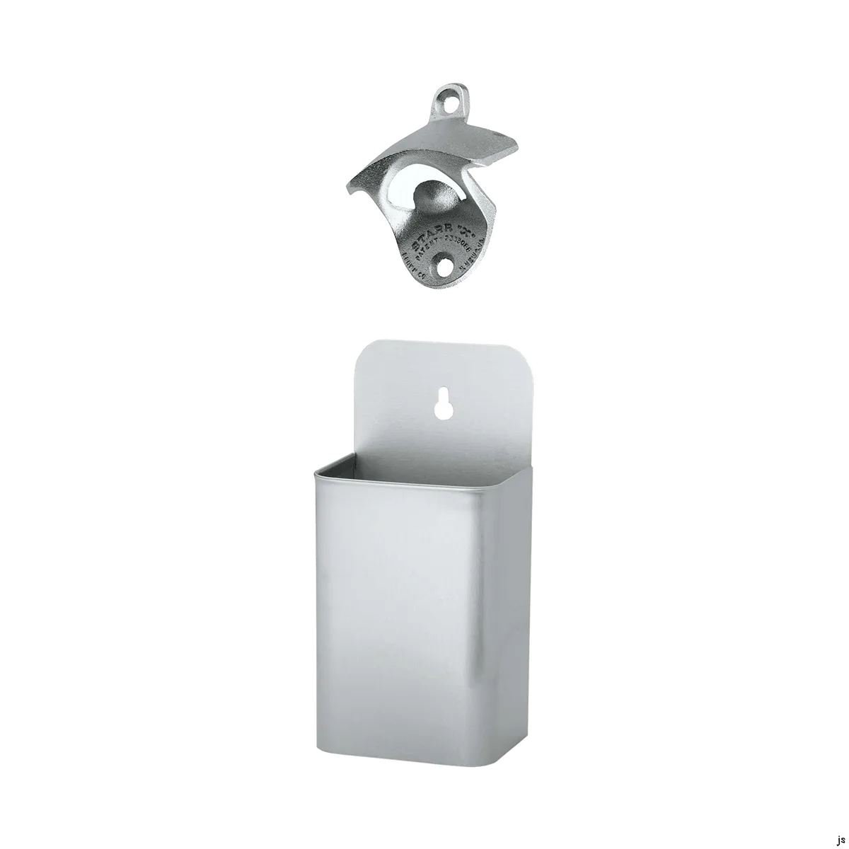 Krowne KR-401 Royal Series Cap Catcher & Opener, Stainless Steel Bottle Opener, Compact 4.5" Design