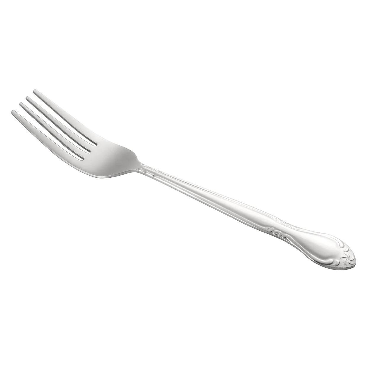 CAC China 2023-05 Elizabeth Dinner Fork, 7-1/4" Length, Heavy Weight, 18/0 Stainless Steel - 1 Dozen