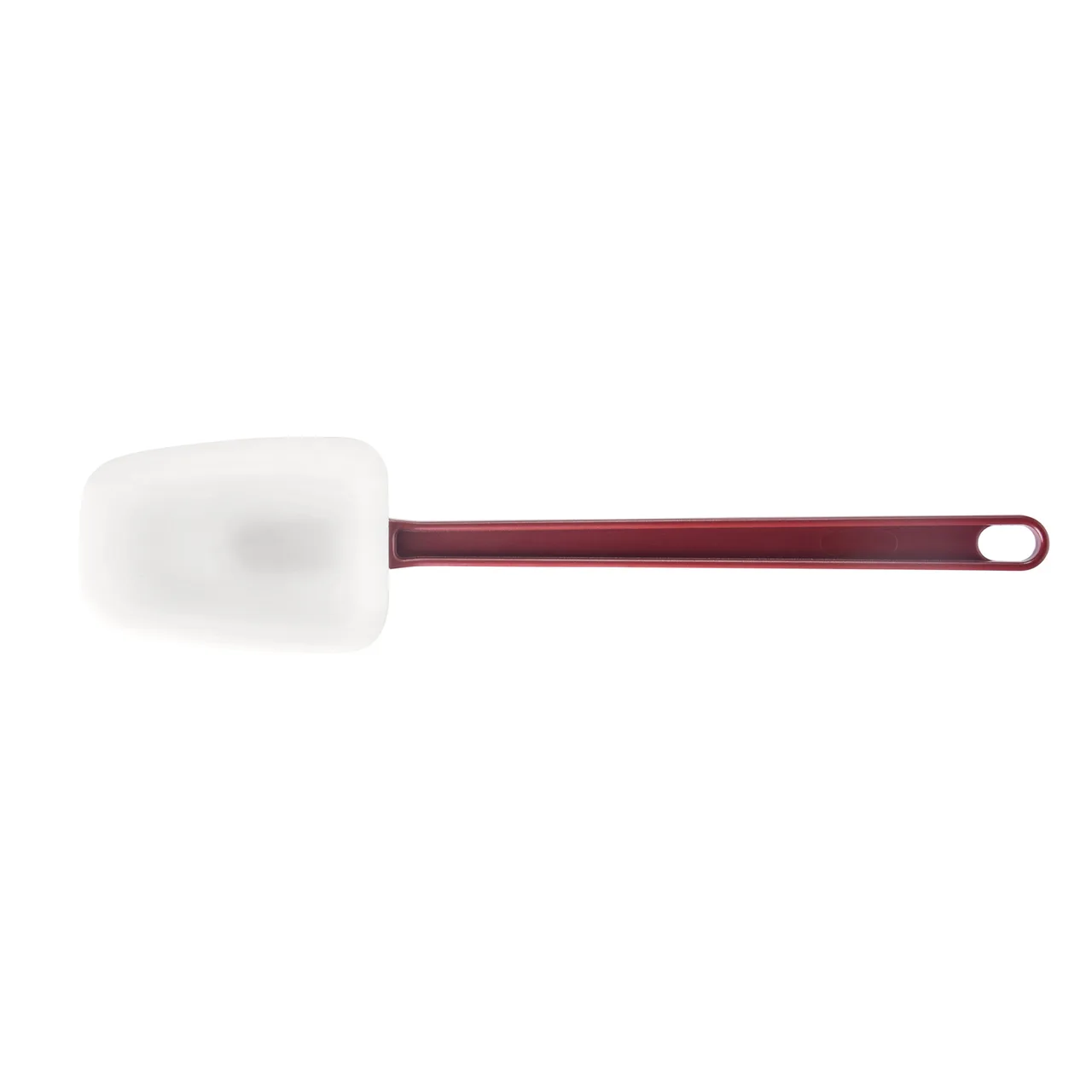 CAC China KUSB-S-14 Commercial Spatula, 14", Silicone Blade, Red Handle, White, BPA Free