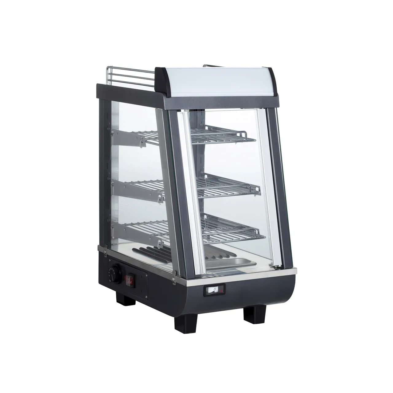 CACChina HTCS-26GY 13" Countertop Heated Display Merchandiser