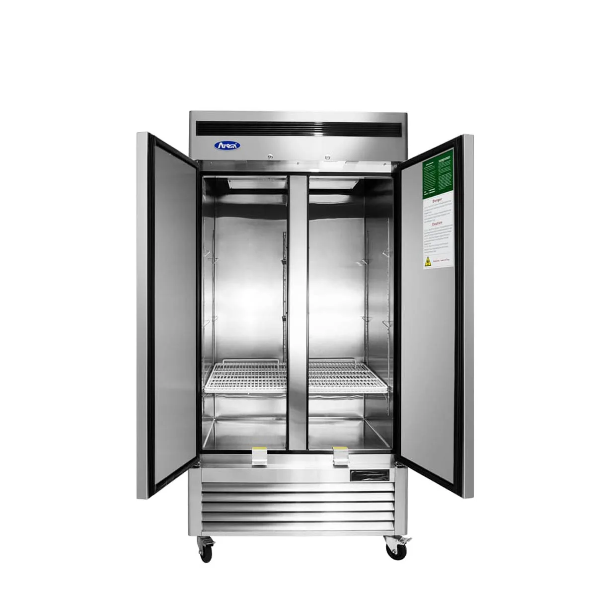 Atosa USA MBF8506GR Reach-In Refrigerator w/ 2 Solid Door, Bottom Mounted, Stainless Steel 28.5 cu. ft.
