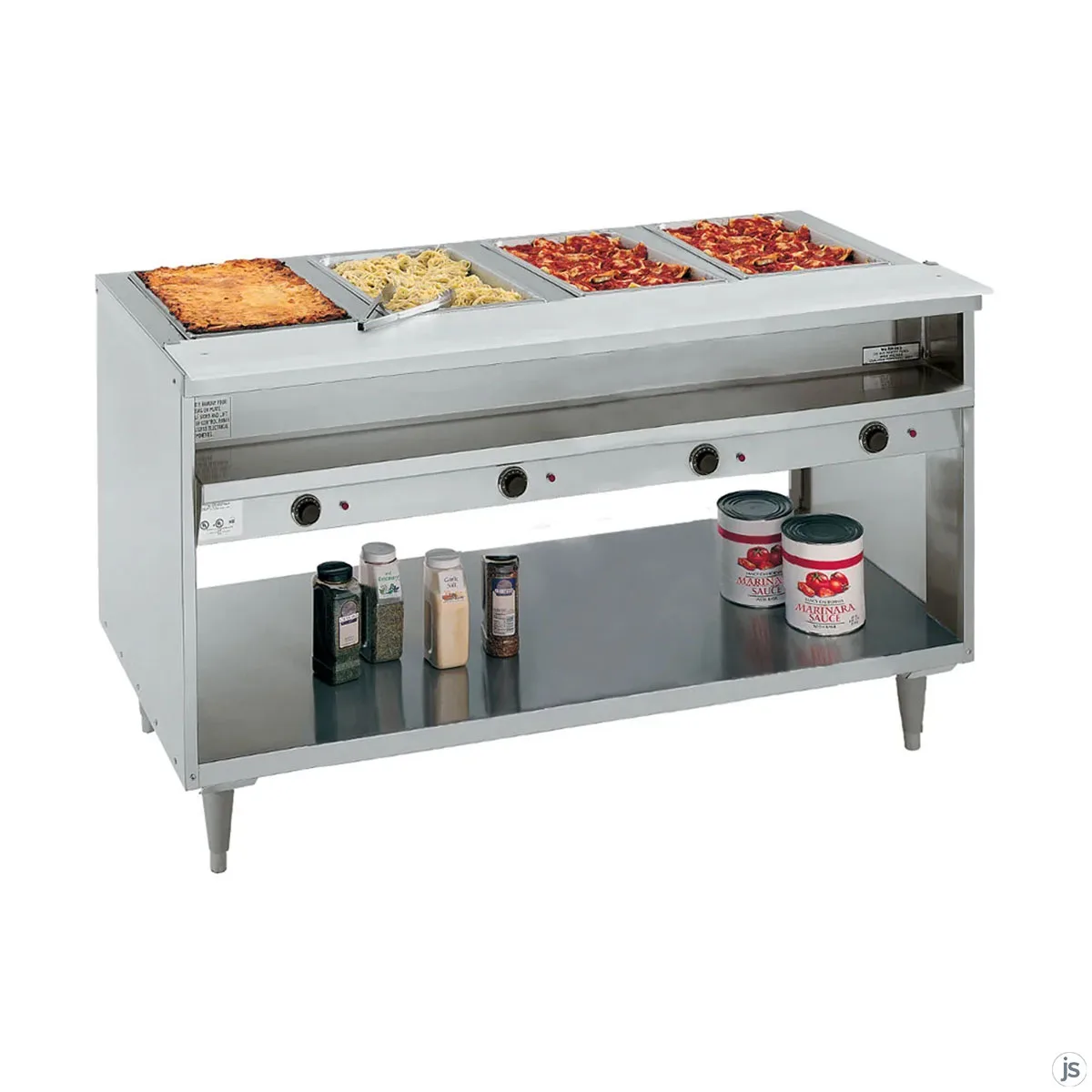 Randell 3314-240 63" Electric Hot Food Table, (4) Top Openings