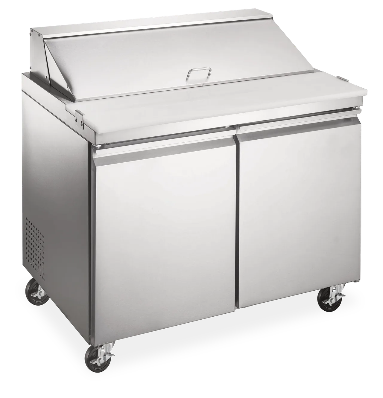 Omcan USA 59034 36" 2-Door Sandwich and Salad Prep Table, 9.1 cu.ft., Stainless Steel