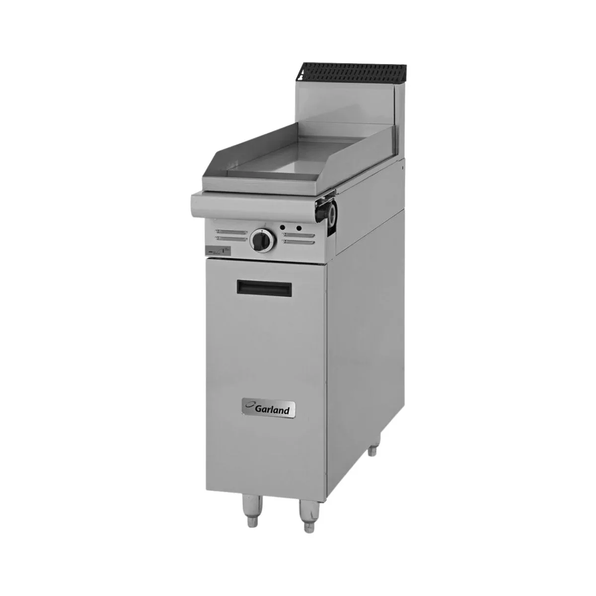 Garland US Range M8S Gas 17" Heavy Duty Range, 17" Full Griddle w/ Thermostatic Controls, (1) Cabinet Base, 33.000 BTU