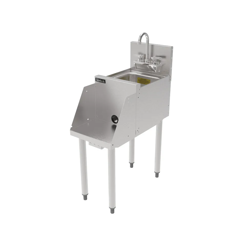 Perlick TSF18BS Tsf Series Underbar Blender Station with 18 Gauge Stainless Steel Dump Sink