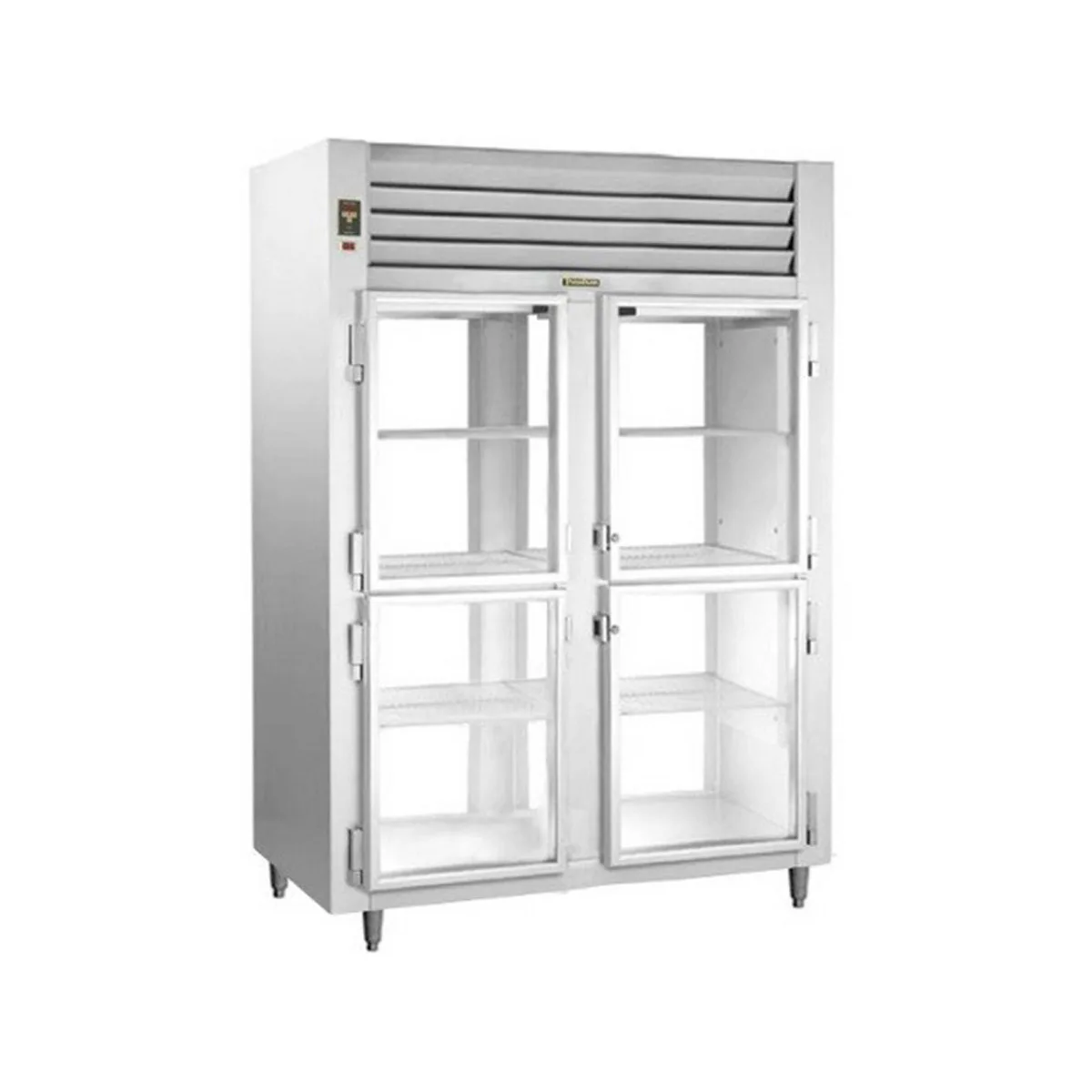 Traulsen G25344-001 2-Section Pass-Thru Heated Holding Cabinet, Clear Glass Doors, Stainless/Aluminum, 3 Shelves per Section