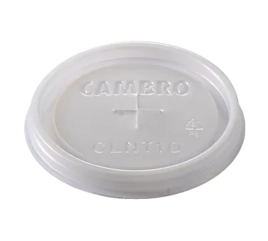 Cambro CLLT8190 Disposable CamLid Translucent Lid for 8oz Laguna LT8 Tumbler Made in USA - 2000/Case